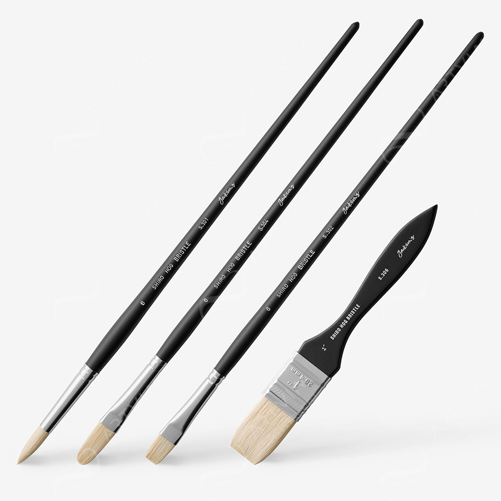 Jackson's : Shiro Professional Hog Bristle Brushes : Series 301 / 302 / 304 / 306