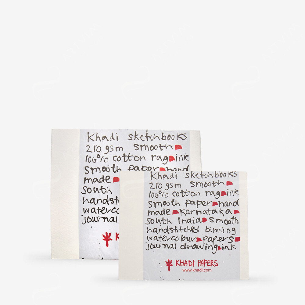 Khadi : Handmade 100% Rag Watercolour Papers : Stitched Pads : Smooth
