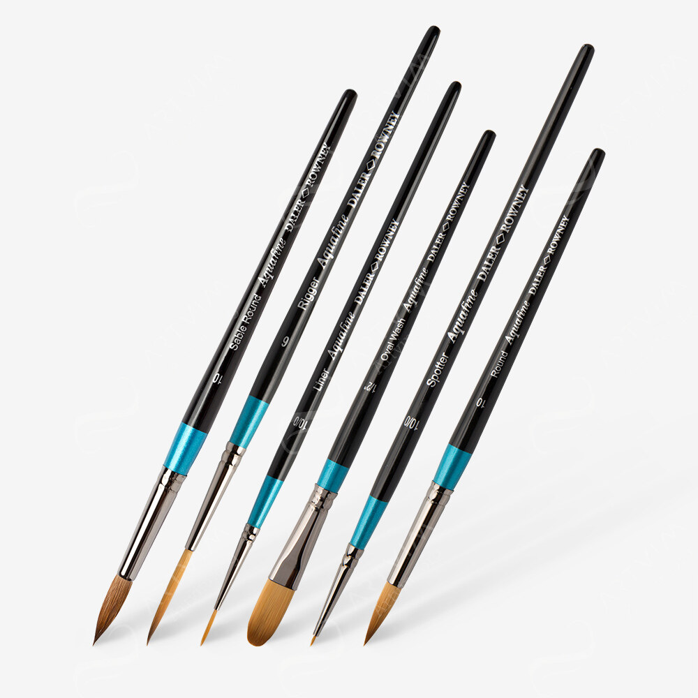 Daler-Rowney : Aquafine Watercolour Brushes : Rounds