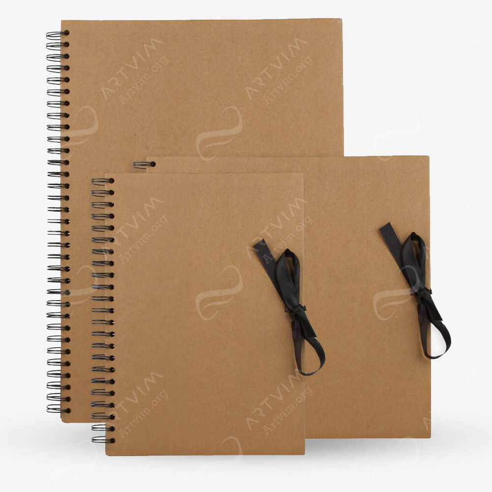 Jackson's : Brown Paper Display Books : Spiral Pads : 40 Sheets