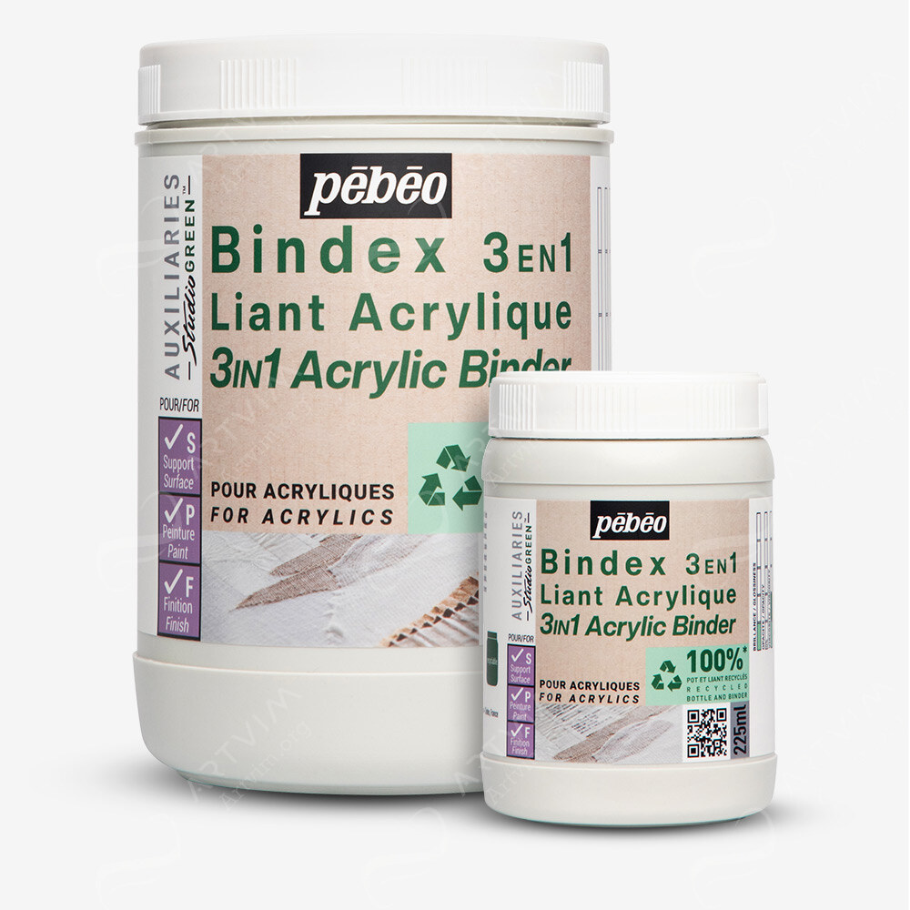 Pebeo : Studio Green : Acrylic Binder : 3-In-1