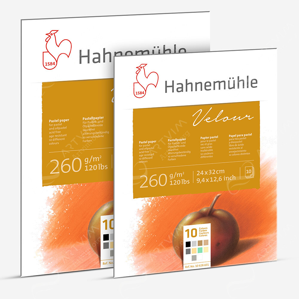 Hahnemuehle : Velour Pastel Paper Pads : 260 Gsm