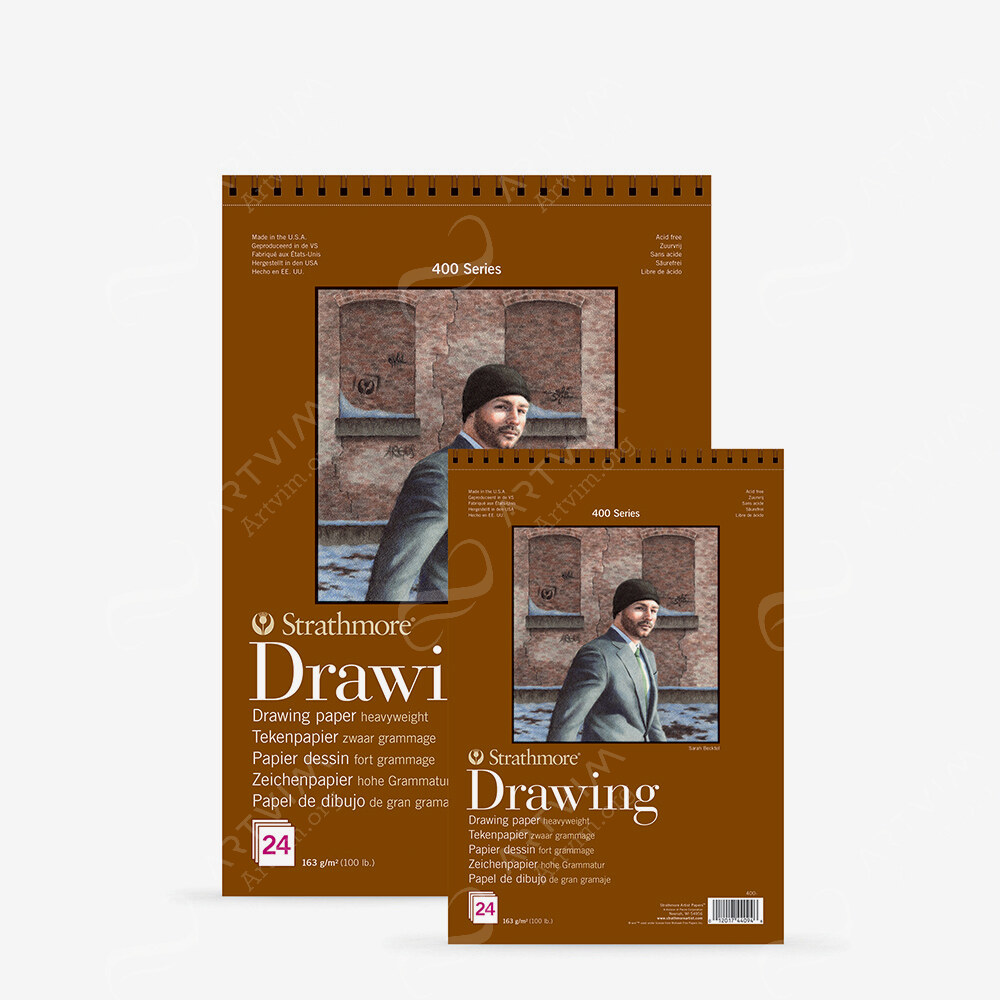 Strathmore : 400 Series : Spiral Drawing Pad : 163Gsm : 24 Sheets
