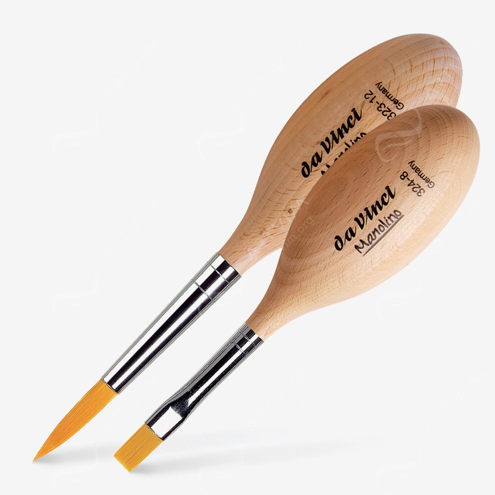 Da Vinci : Manolino Ergonomic Wooden Brushes : 323 / 324