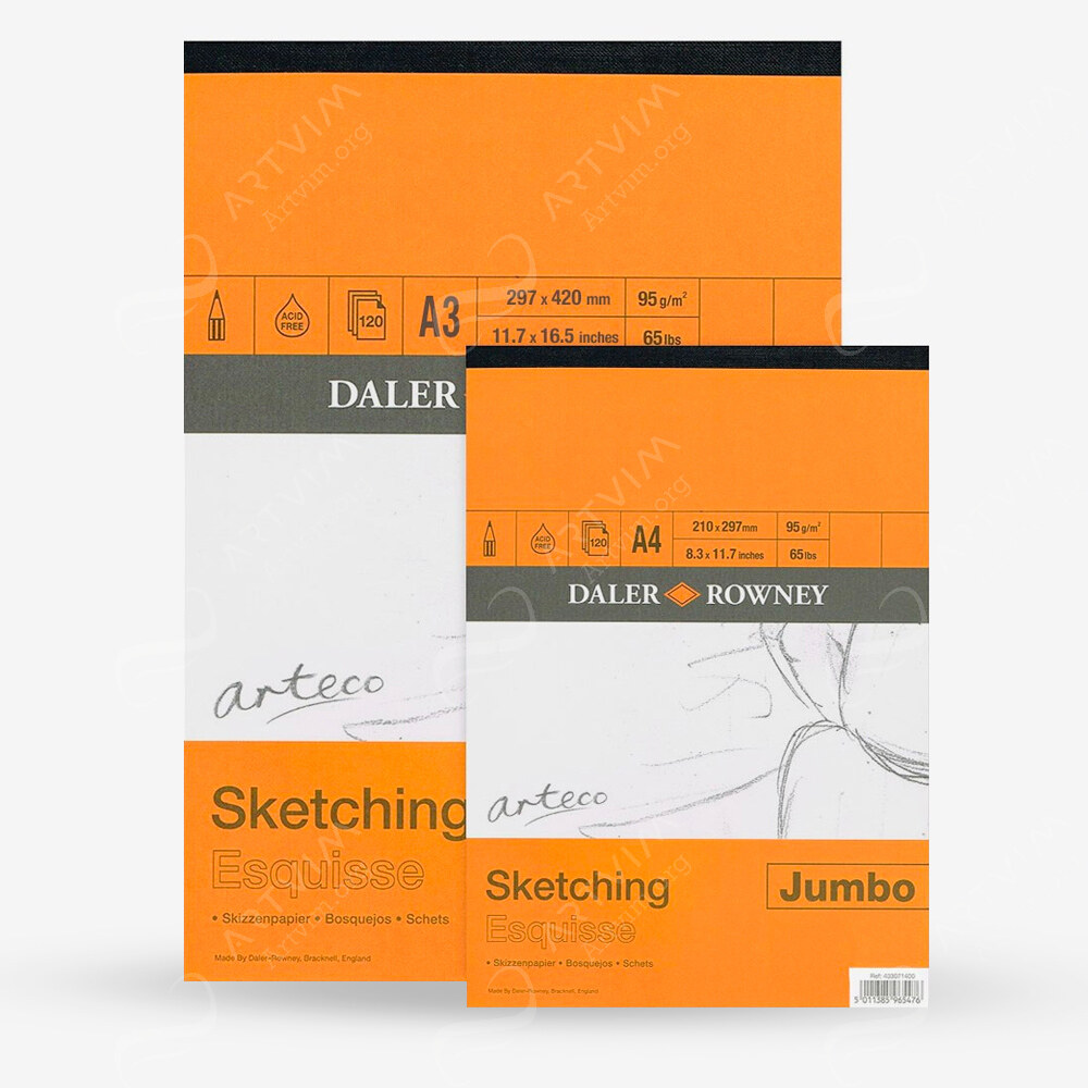 Daler-Rowney : Arteco Sketching Paper : Gummed Pads