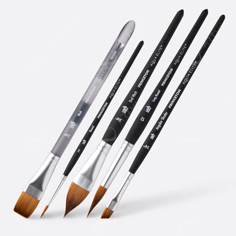 Princeton : Aqua Elite : Synthetic Kolinsky Sable : Watercolour Brushes