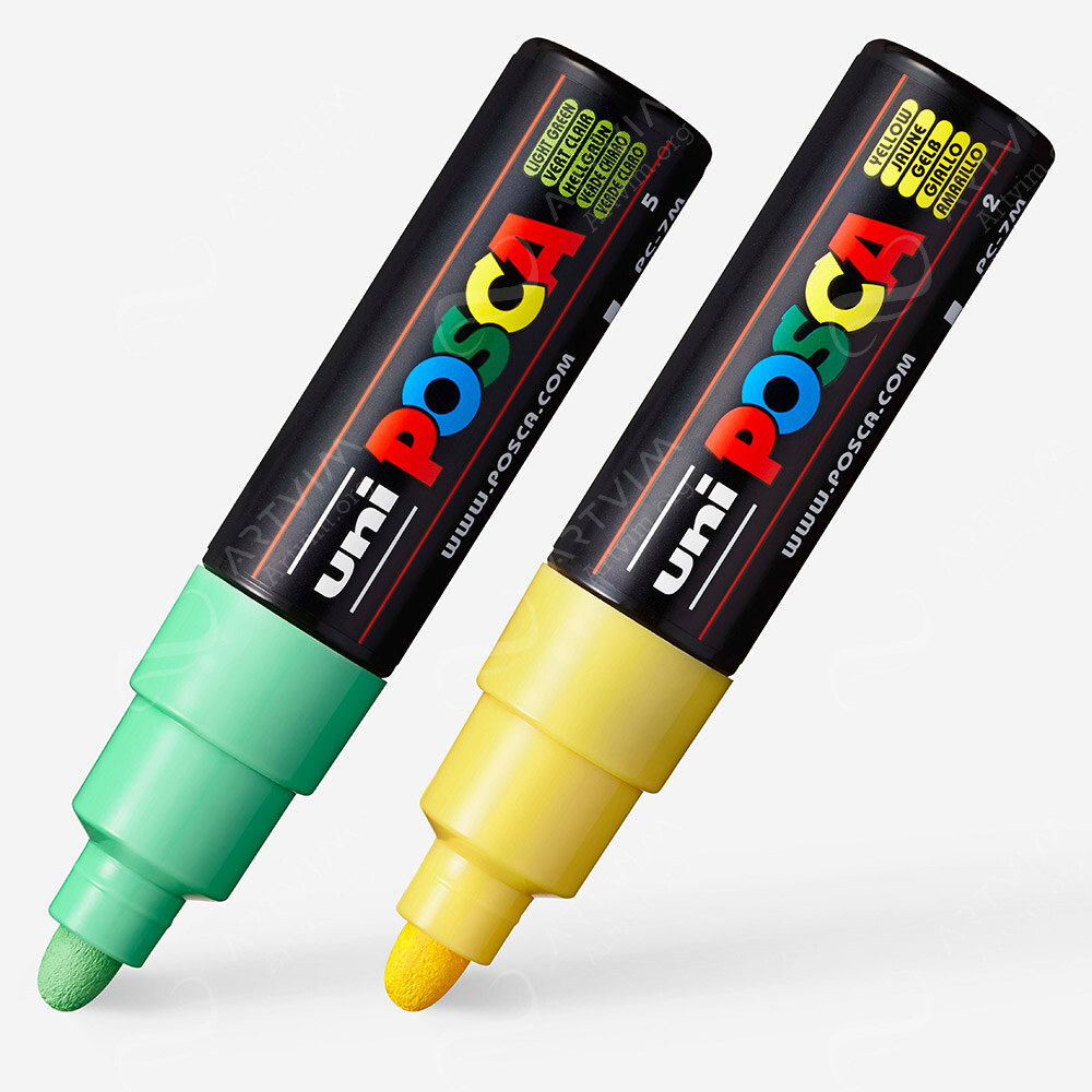 Posca : Posca Markers : Pc-7M : Broad Bullet Tip : 4.5 - 5.5Mm