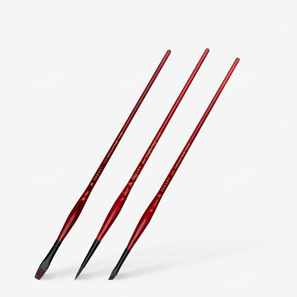 Panart : Interlocked Synthetic : Acrylic Brush Sets