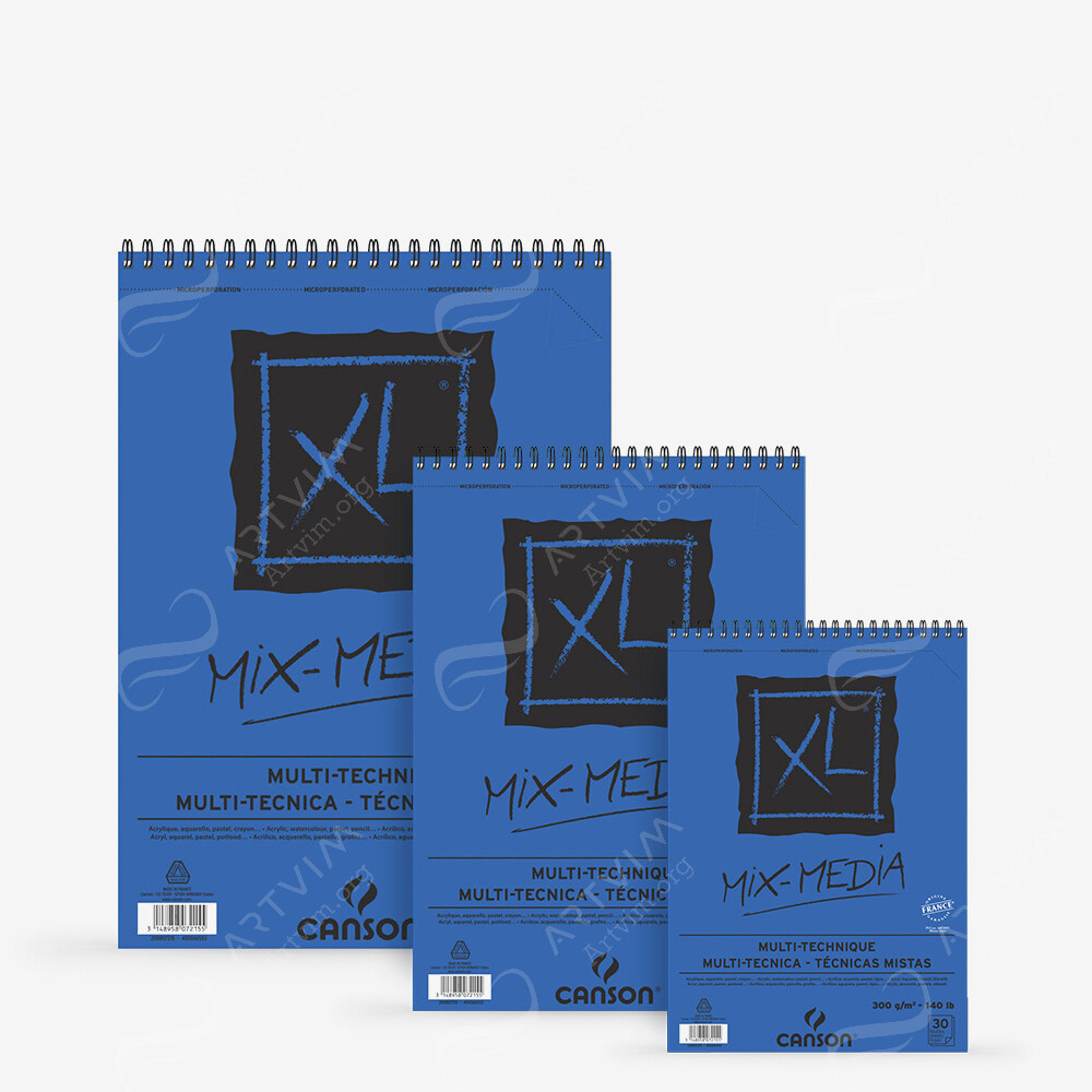 Canson : Xl : Mixed Media : Spiral Pad : 300Gsm