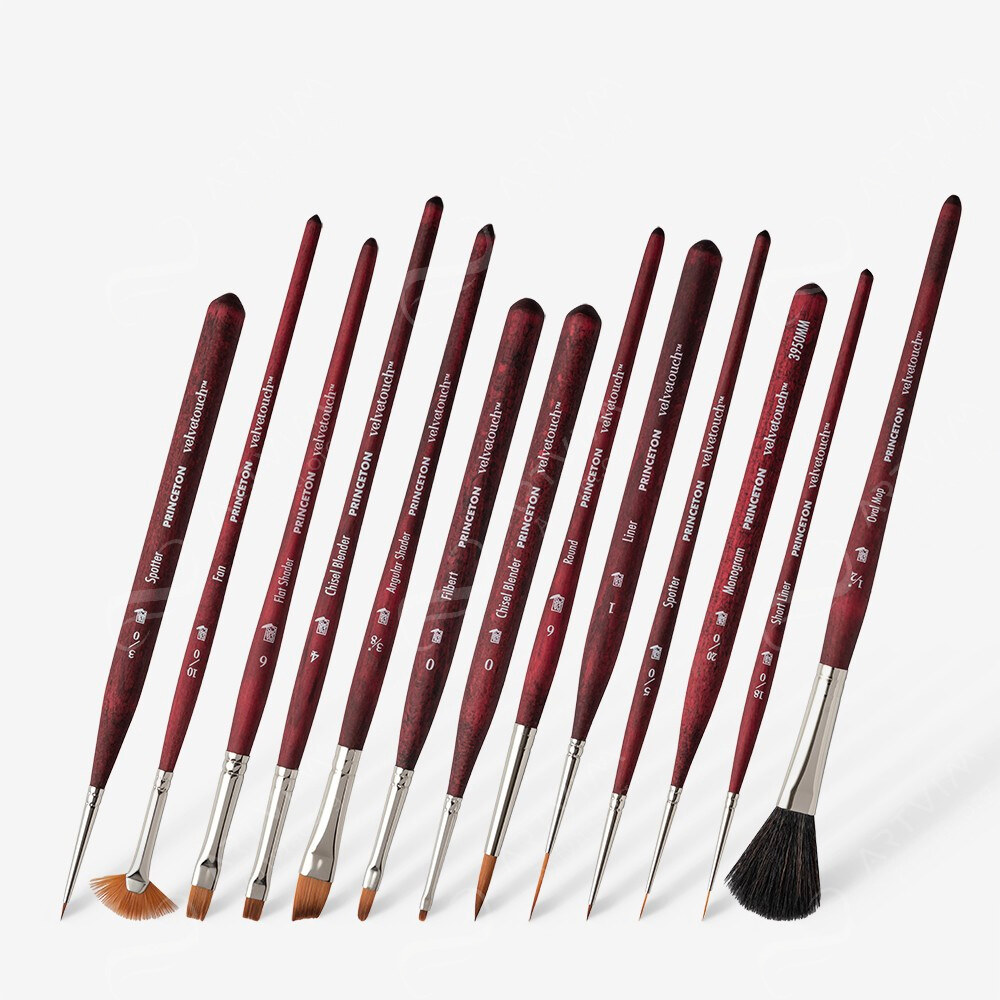 Princeton : Velvetouch Brushes : Series 3950 : Short Handle