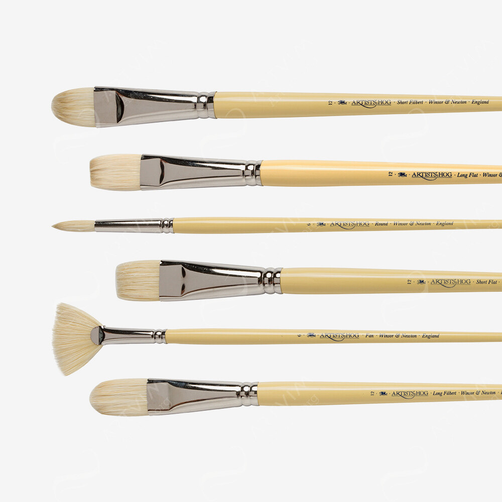 Winsor & Newton : Long Handled Artist Hog Brushes
