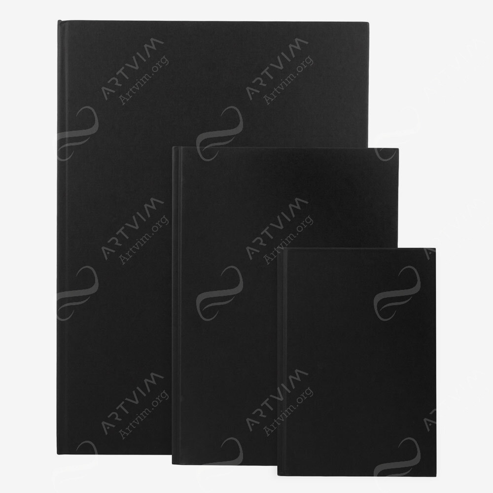 Seawhite : Case Bound Black Cloth Sketchbooks : 140Gsm