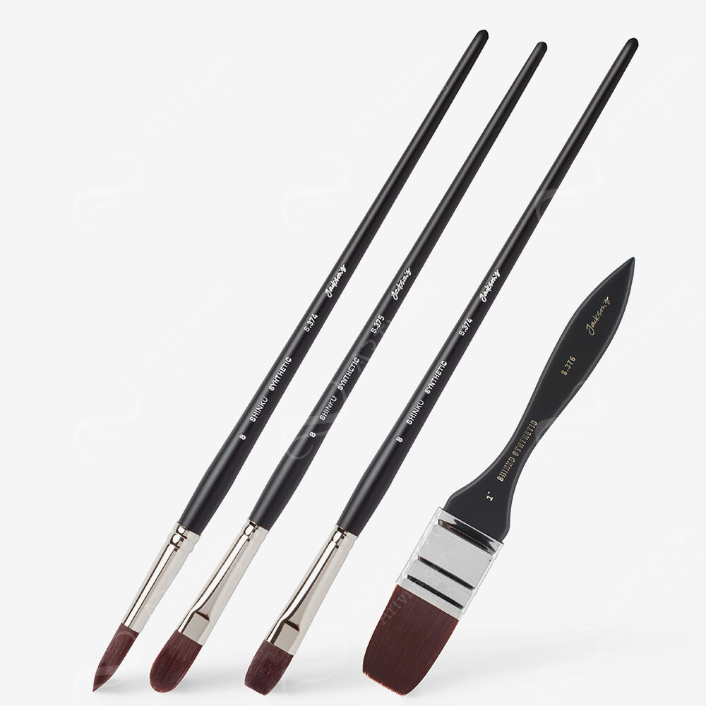 Jackson's : Shinku Dark Red Synthetic Brushes