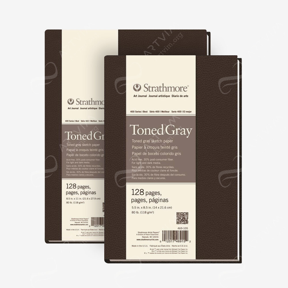Strathmore : 400 Series : Toned Grey : Softcover Art Journals
