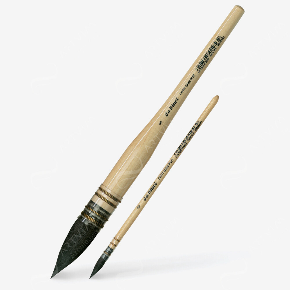 Da Vinci : Russian Squirrel Quill Brushes : Series 418