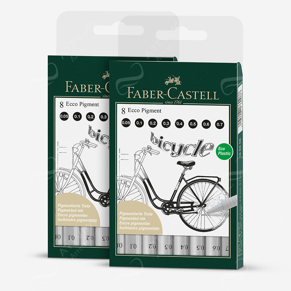Faber-Castell : Ecco Pigment Sketching Pen Sets : Black