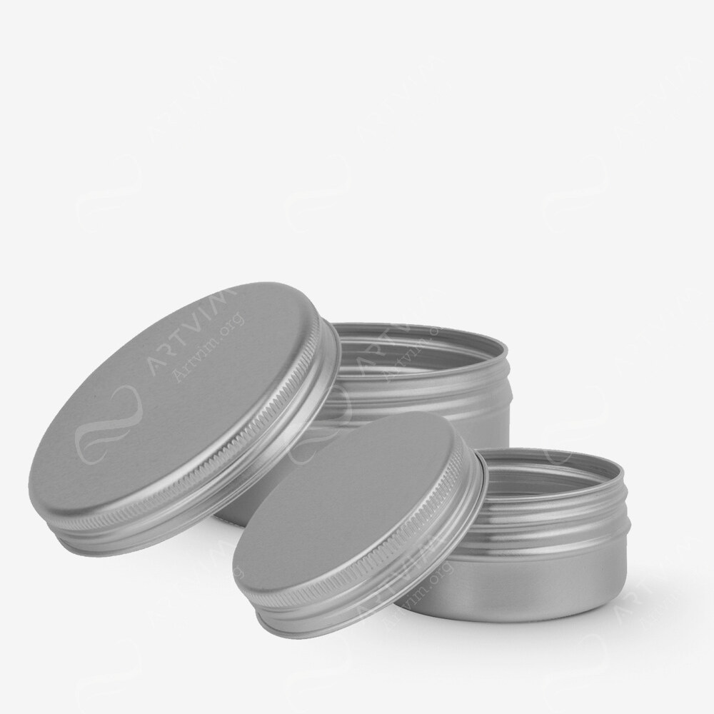 Studio Essentials : Empty Aluminium Screw Top Jar