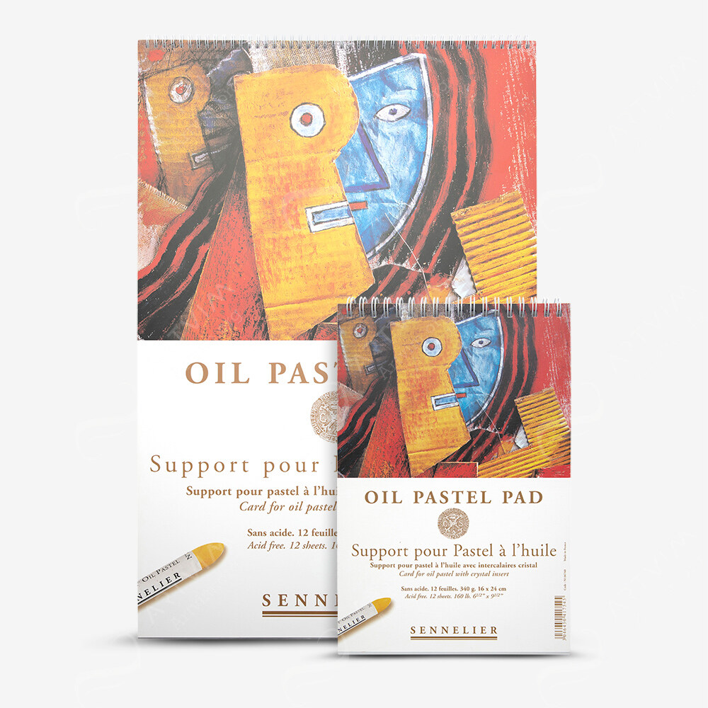 Sennelier : Oil Pastel Paper : Glassine Interleaved : Spiral Pads