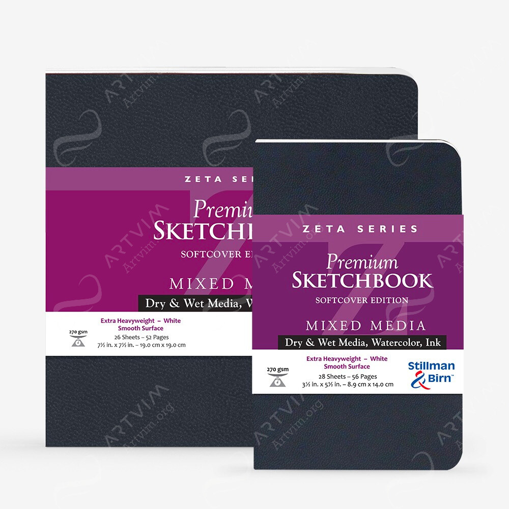 Stillman & Birn : Zeta Softcover Sketchbooks : 270Gsm : Smooth