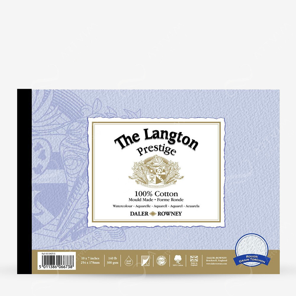 Daler-Rowney : Langton Prestige Watercolour Paper : Blocks And Pads : 12 Sheets