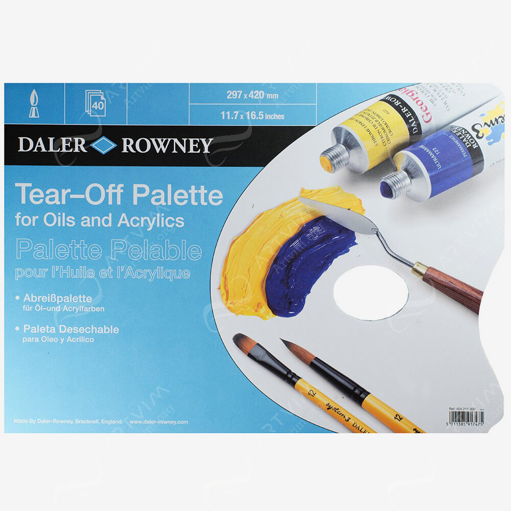 Daler-Rowney : Tear Off Palettes - For Oil & Acrylic
