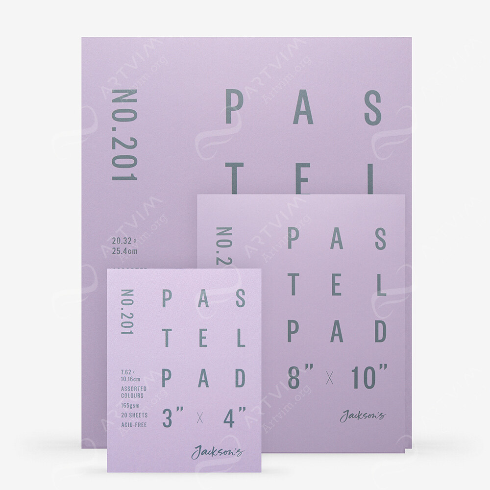 Jackson's : Pastel Paper : Pad : 160Gsm : 20 Sheets : Assorted Colours