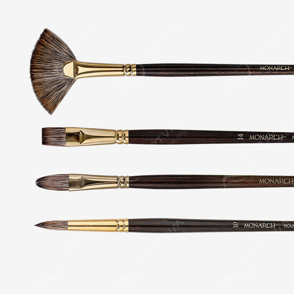 Winsor & Newton : Monarch Synthetic Mongoose Brushes