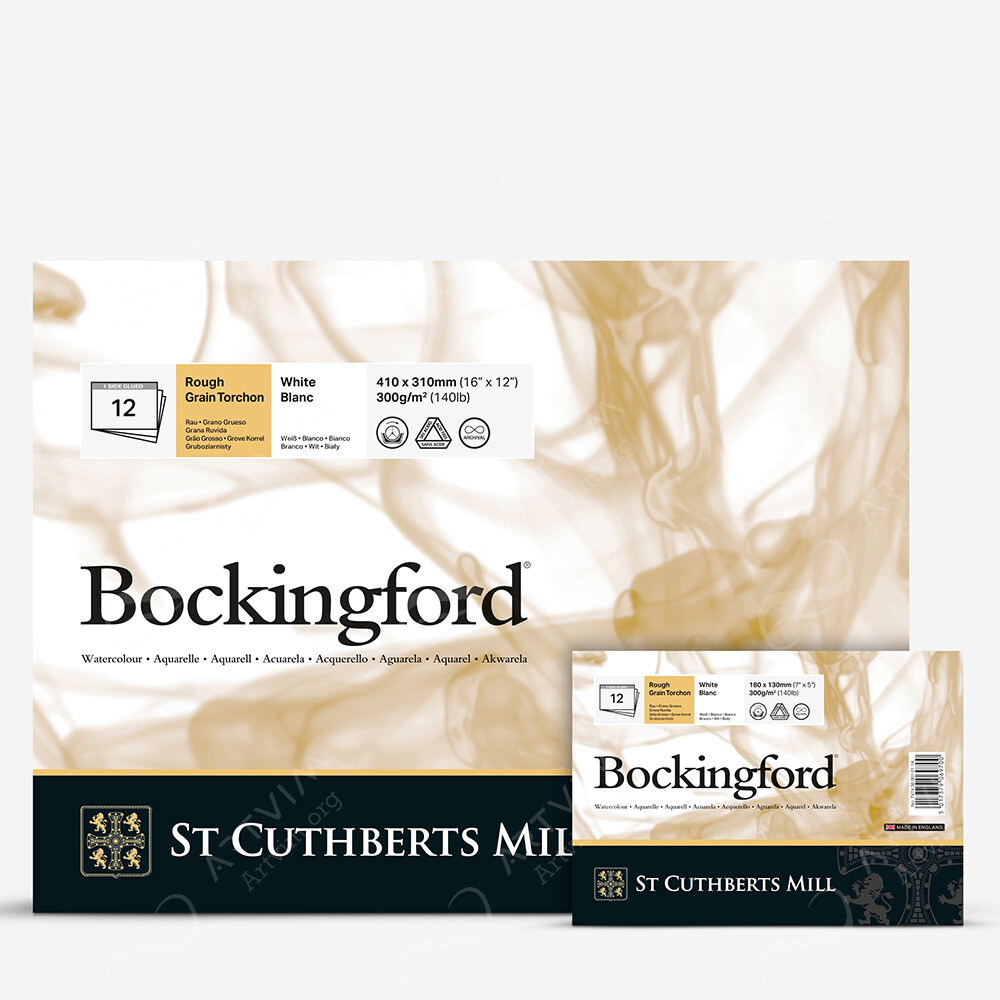 Bockingford : Watercolour Papers : White : Gummed Pads : Rough