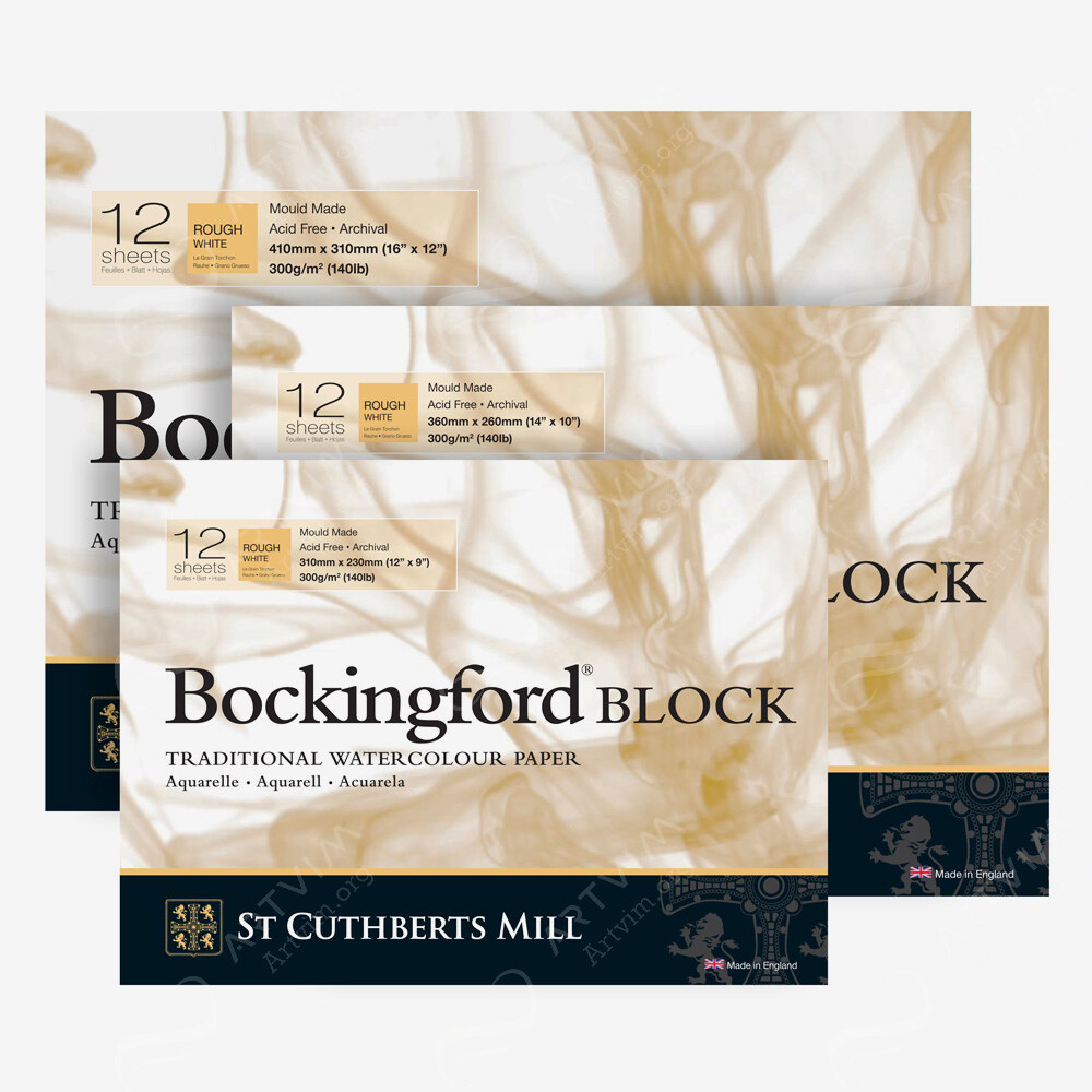 Bockingford : Watercolour Papers : White : Blocks : Rough