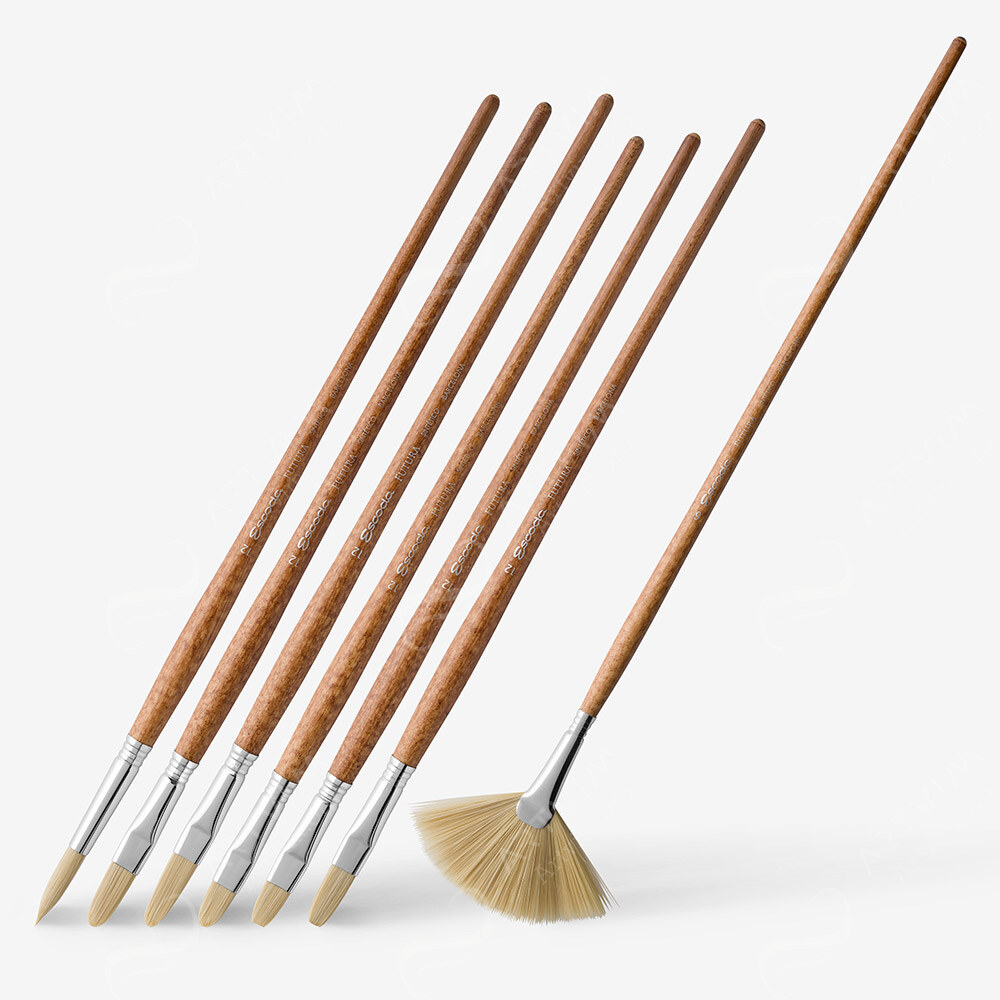 Escoda : Futura : White Chungking : Synthetic Brushes