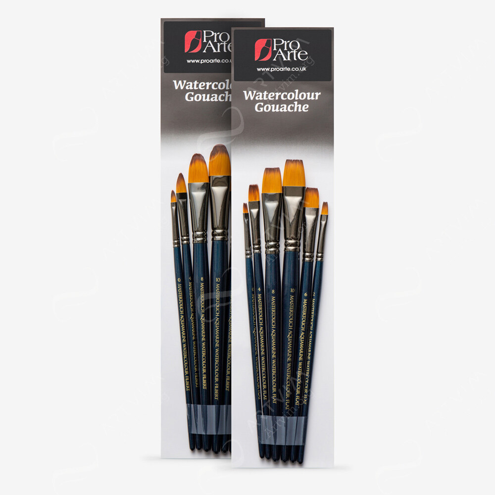 Pro Arte : Mastertouch : Aquamarine : Watercolour & Gouache Brush Sets