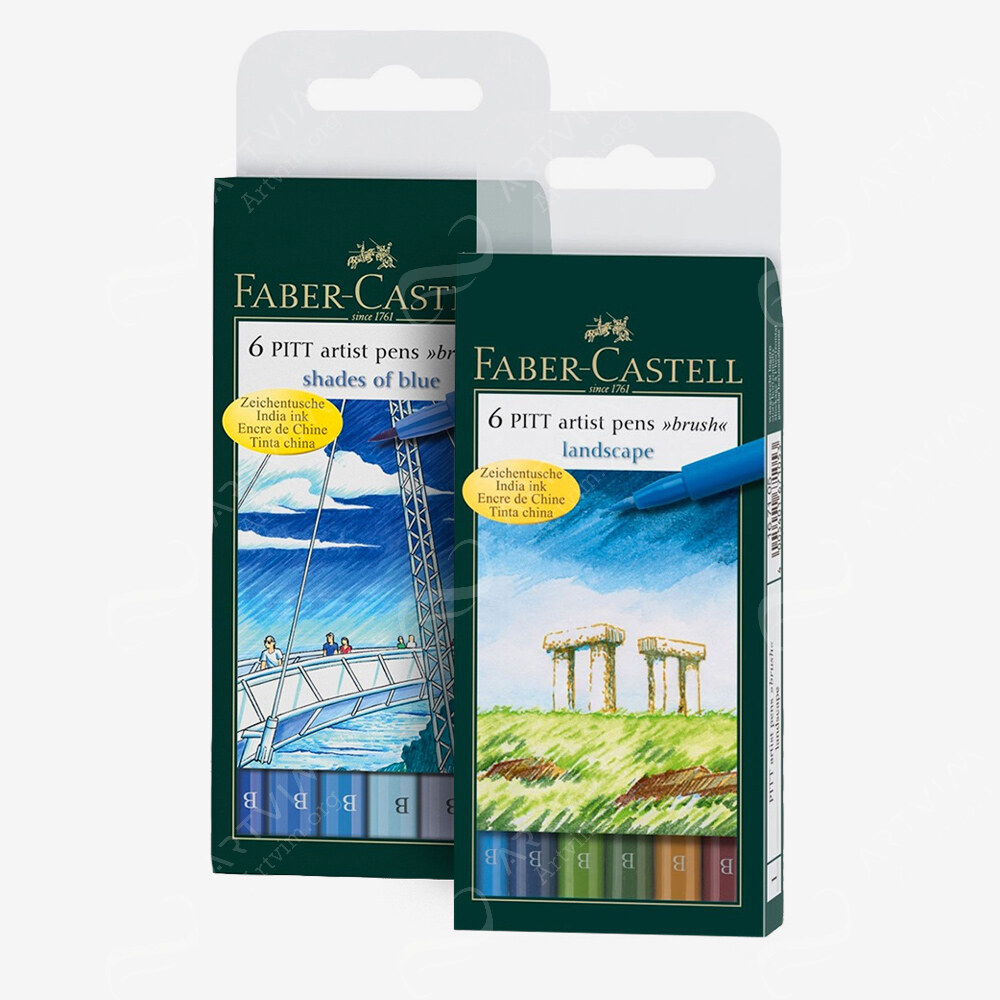 Faber-Castell : Pitt Artist Brush Pen Sets