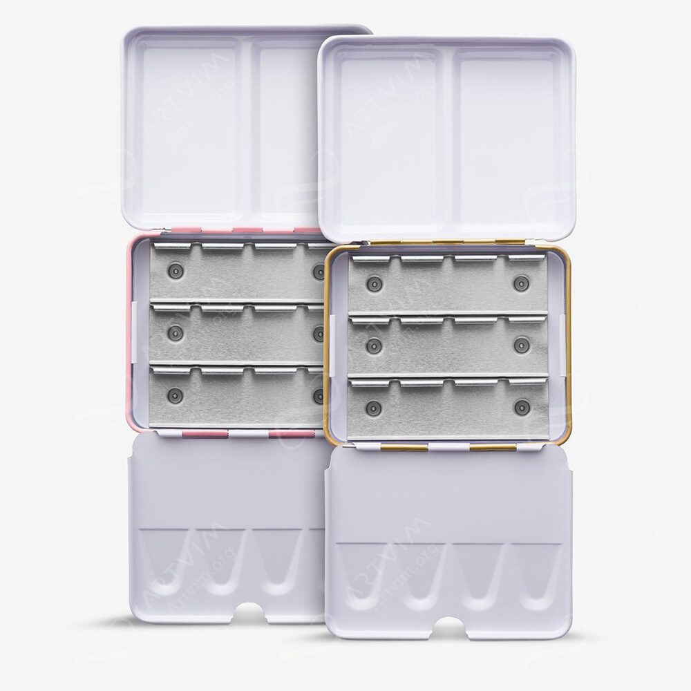 Roman Szmal : Mini Empty Metal Watercolour Boxes