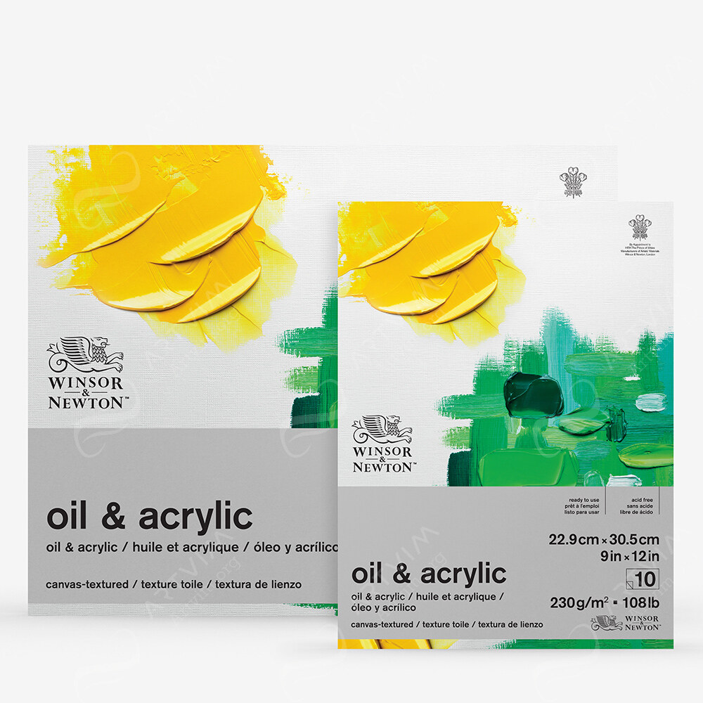Winsor & Newton : Oil / Acrylic Pad : 230Gsm : 10 Sheets