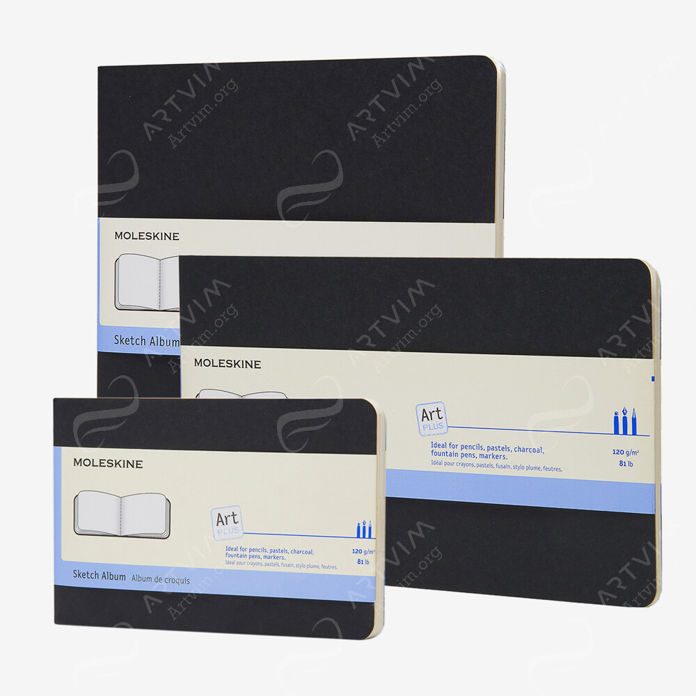 Moleskine : Black Sketch Albums : 120Gsm