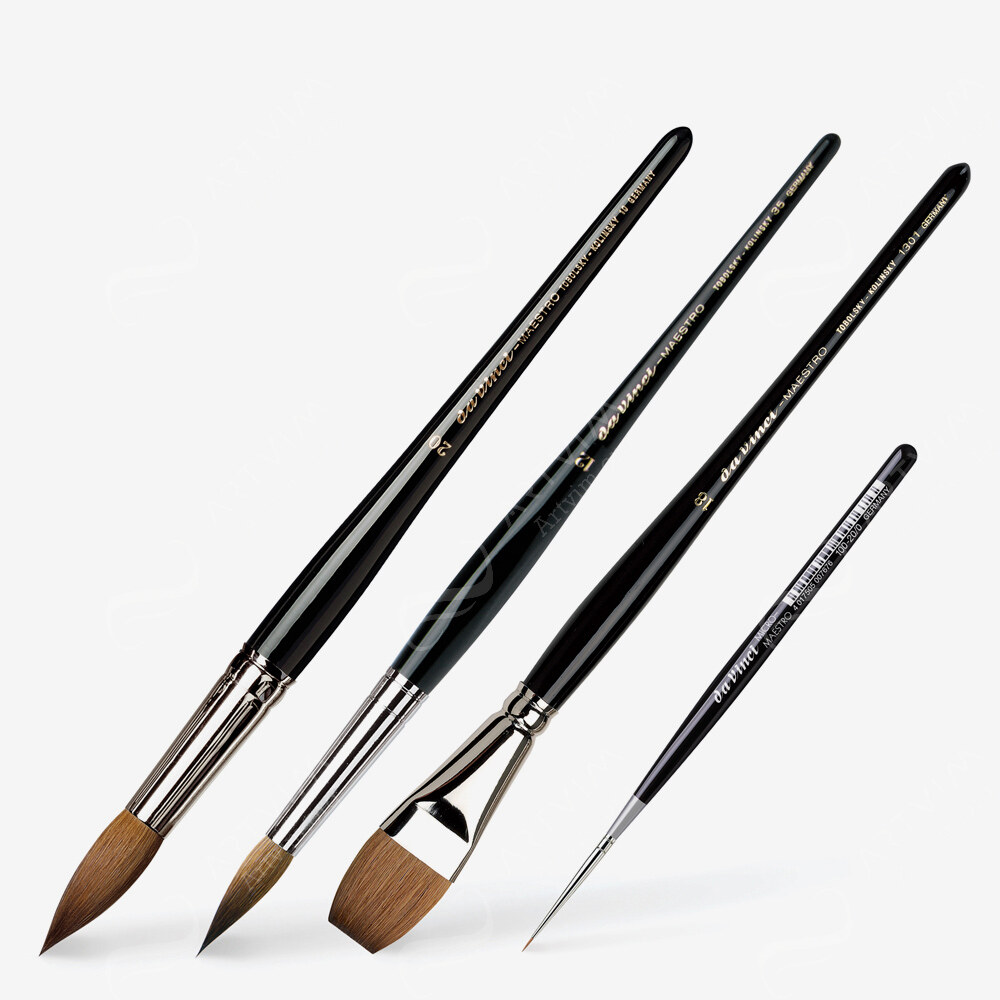 Da Vinci : Maestro Tobolsky-Kolinsky Red Sable Brushes : Series 10 / 35 / 70 / 76 / 100 / 1301