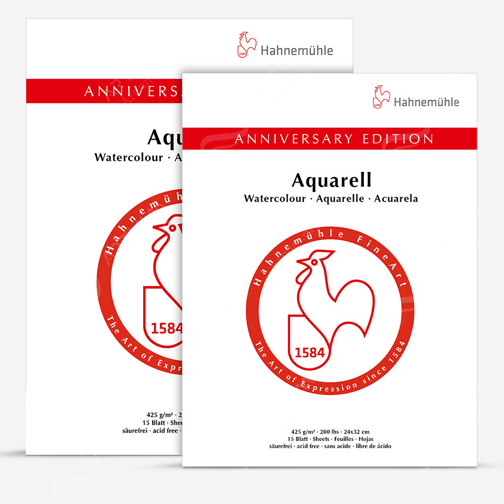 Hahnemuehle : Anniversary Watercolour Blocks : 425 Gsm