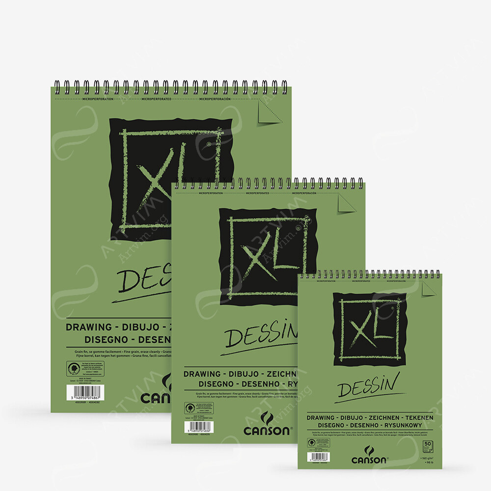 Canson : Xl : Drawing : Spiral Pad : 160Gsm
