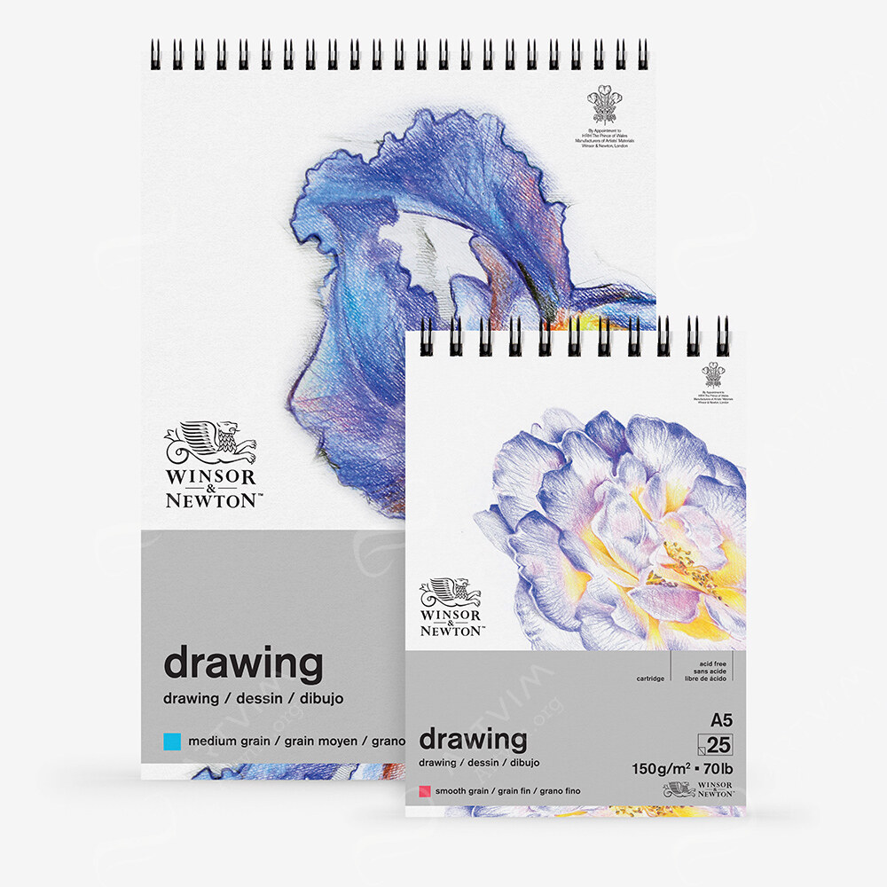Winsor & Newton : Drawing : Cartridge Spiral Pads : 150Gsm : 25 Sheets