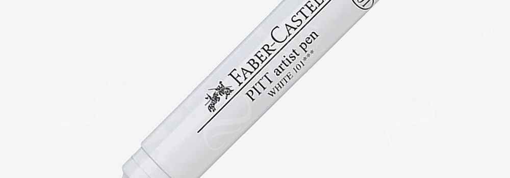 FABER-CASTELL : PITT ARTIST BRUSH PEN WHITE