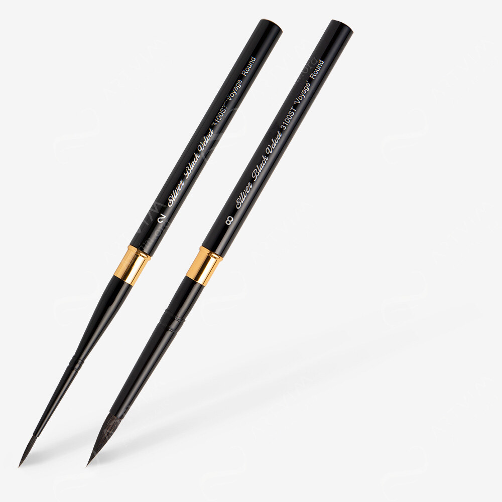 Silver Brush : Black Velvet : Voyage Travel Brushes