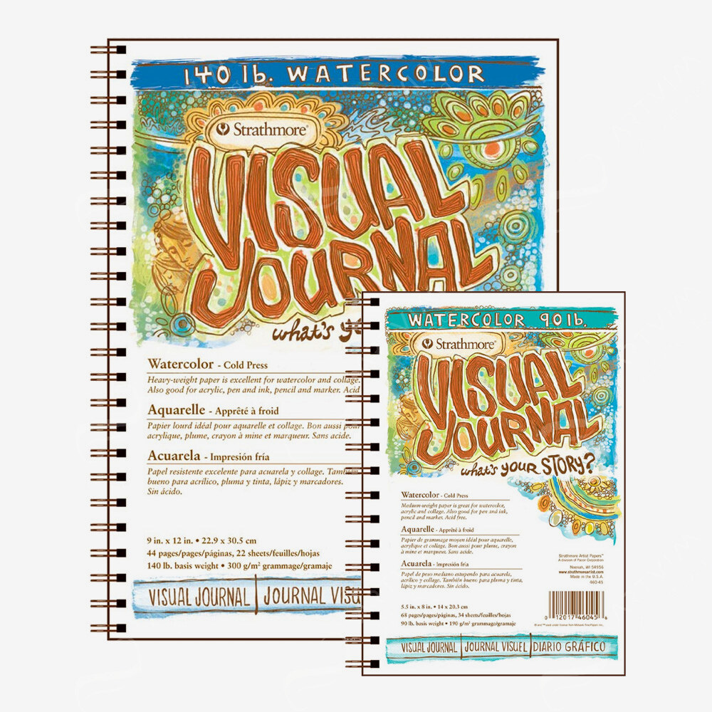Strathmore : Visual Journals : Watercolour Paper : Wire Bound : Cold Pressed (Not)