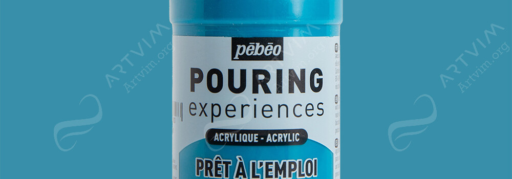 PEBEO : POURING EXPERIENCES ACRYLIC PAINT TURQUOISE BLUE