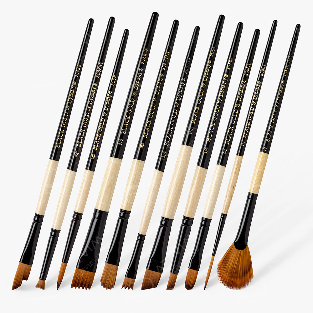 Dynasty : Black Gold Brushes