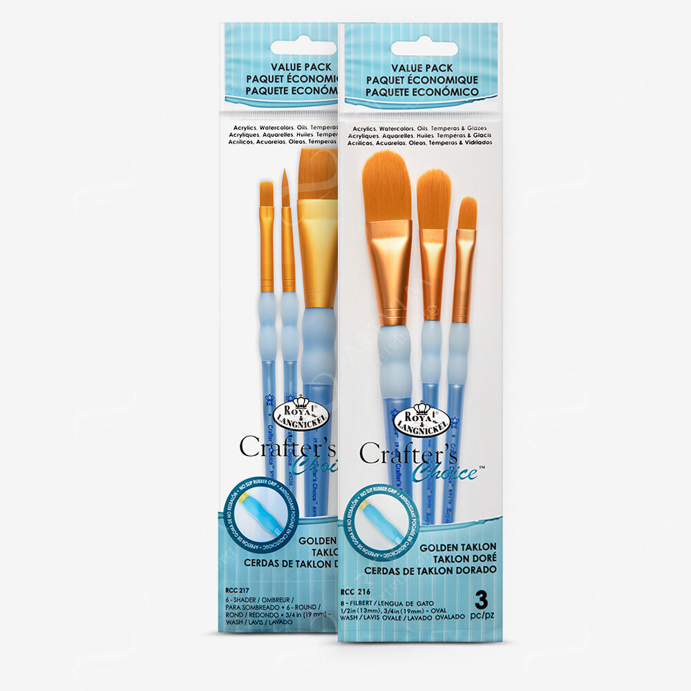 Royal & Langnickel : Golden Taklon Brush Sets