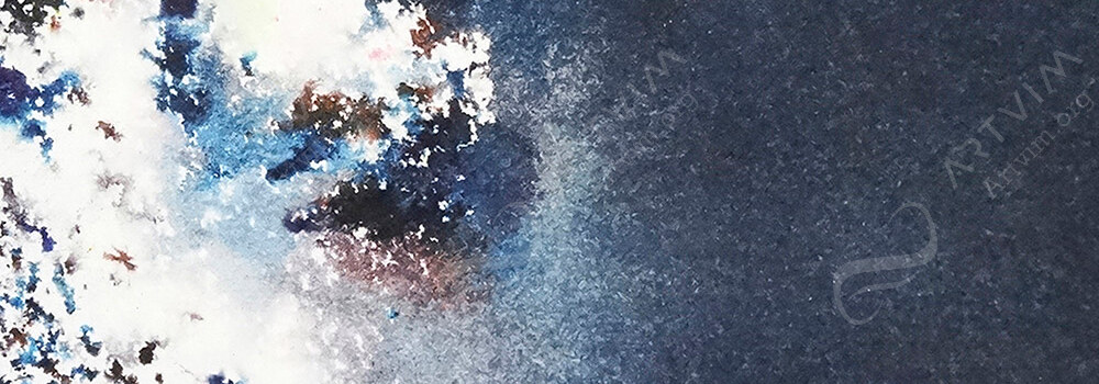 BRUSHO : CRYSTAL COLOURS POWDER PAINT BLACK