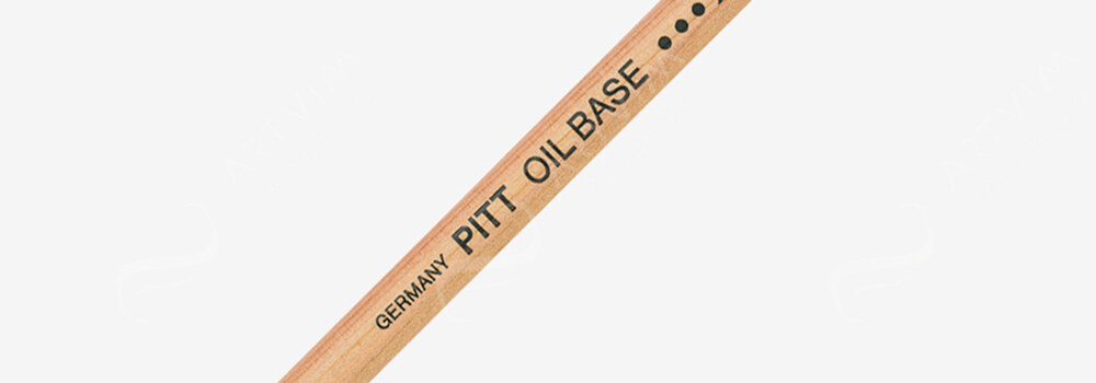 FABER-CASTELL : PITT OIL BASE PENCILS BLACK : MEDIUM