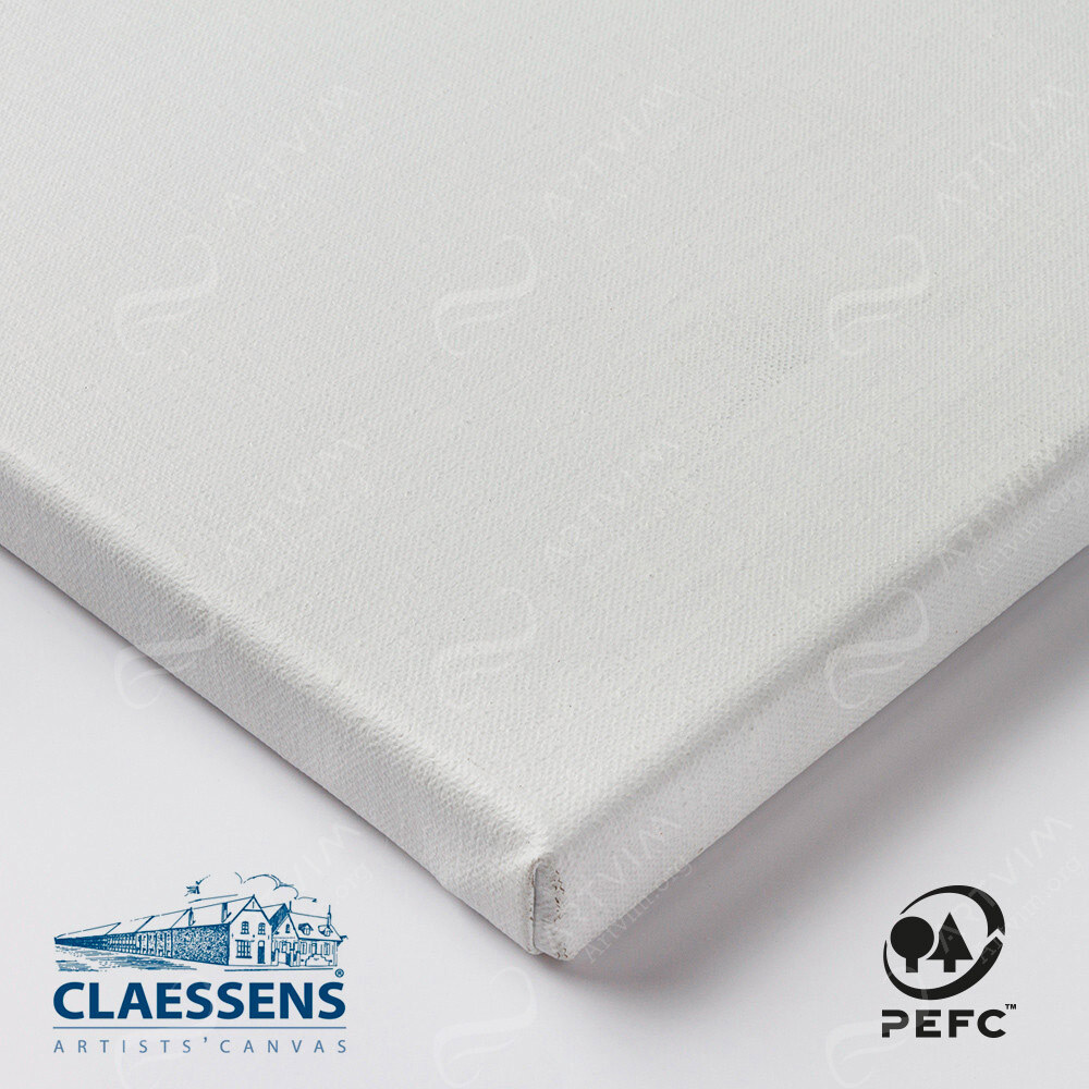 Jackson's : Museum Wooden Stretched Canvas : Claessens 166 Medium Linen : 415Gsm : Universal Primed