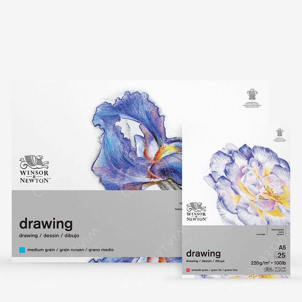 Winsor & Newton : Heavy Weight Drawing : Cartridge Gummed Pads : 220Gsm : 25 Sheets