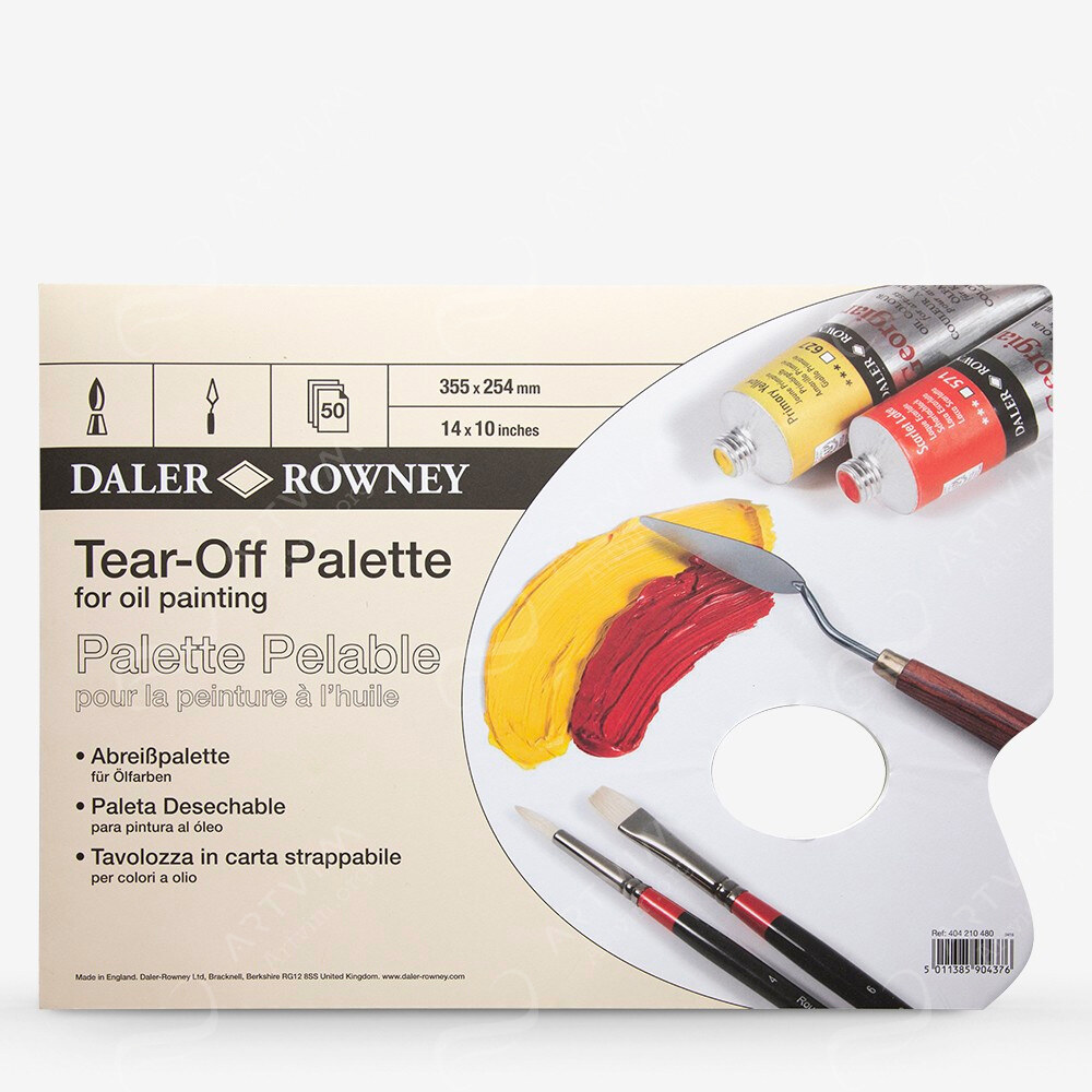 Daler-Rowney : Yellow Parchment Tear Off Palettes - For Oil